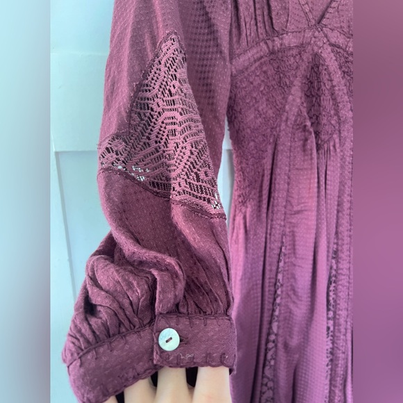 SOLD - Free People Southwest Lace Maxi Dress in Plum - Picture 10 of 10